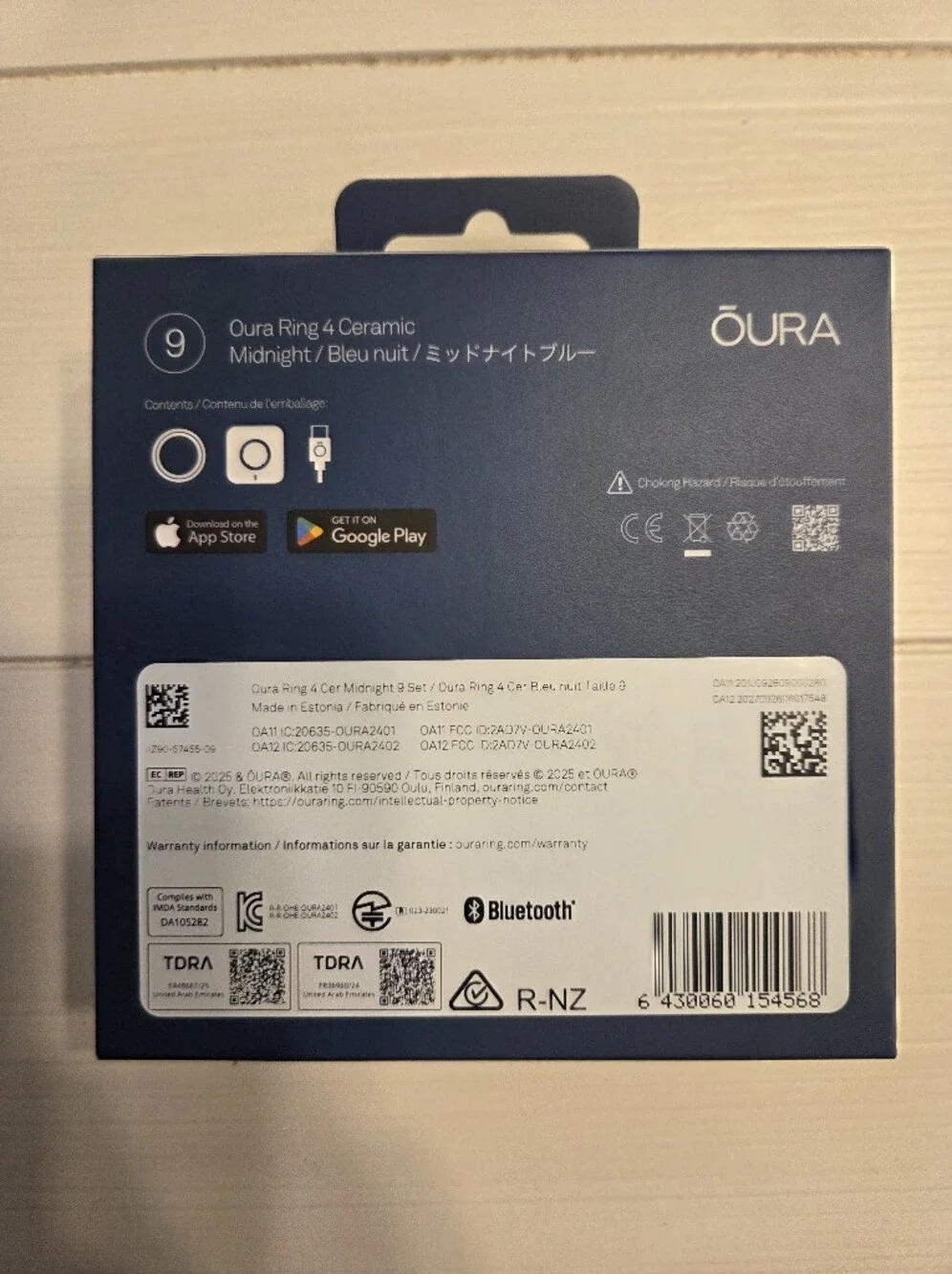 Oura Ring 4 Ceramic - Midnight Blue
